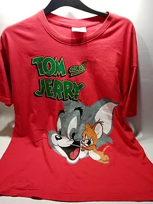 Buy Tom And Jerry Red T Shirt Large • 12.95£
