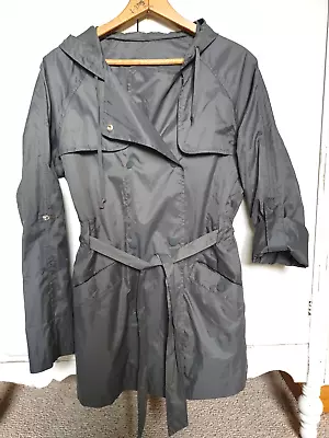 Buy Wms. Old Navy Medium Jacket In A Packet, Medium Gray, Rain/Windbreaker, Belt • 8.17£