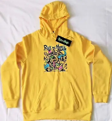 Buy Size M - Official Rick And Morty Mens Top Hoodie • 19.99£