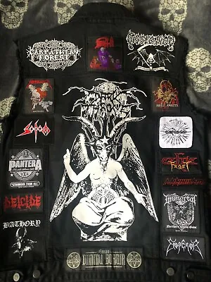 Buy Custom Battle Jacket W/ Your Personal Patch Collection Heavy Metal Rock Thrash 7 • 315£
