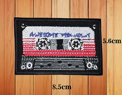 Buy Retro Turnable Cassette Tape Patches Iron Or Sew On Embroidered Badge Applique • 2.99£