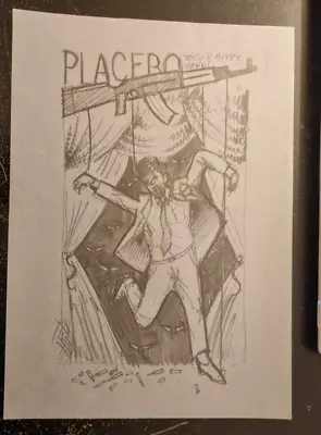 Buy Placebo - Original Bonus Print For T- Shirt Designed By Atticus Of Clown Image • 30£