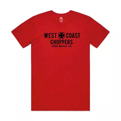 Buy West Coast Choppers Eagle Moto Motorcycle Motorbike Casual T-Shirt Red • 33.75£