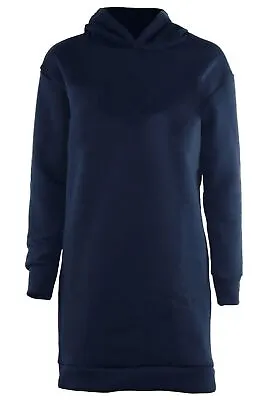 Buy Womens Zip Up Fleece Ladies Hooded Top Long Sleeve Hoody Sweatshirt Jacket Dress • 11.99£