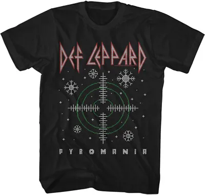 Buy Def Leppard Pyromania Christmas Men's T Shirt Metal Band Tour Concert Merch • 54.48£