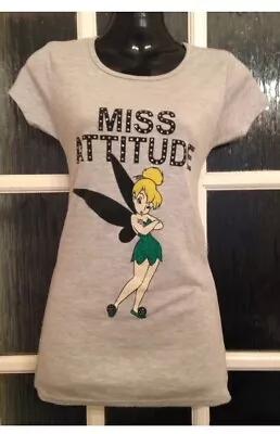 Buy Influence Tinker-belle Miss Attitude Grey T-shirt Size 6 Vgc (Dp) • 5£