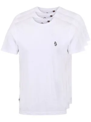 Buy Luke 1977 Mens Essentials Johnys Sport 3-Pack T-Shirt White • 32.99£