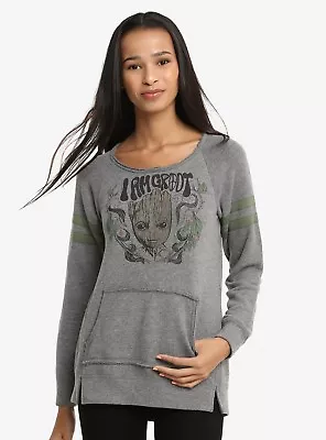 Buy Groot Guardians Of Galaxy Womens Athletic Pullover Sweatshirt Hoodie • 28.81£