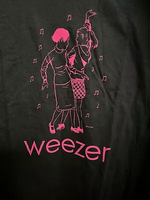 Buy Weezer Shirt Dancing Girls Pink Triangle Womens/Juniors - NEW Deadstock • 28.35£
