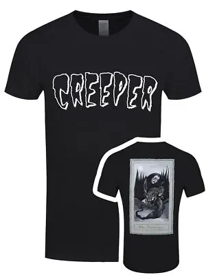 Buy Creeper T-shirt Death Card Men's Black • 14.99£