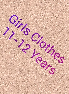 Buy Girls Clothes Build Make Your Own Bundle Job Lot Size 11-12 Years Dress Jeans • 3.39£