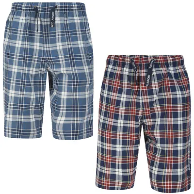 Buy Tokyo Laundry Pyjama Shorts Men's Checked Cotton Woven Lounge Nightwear • 11.99£