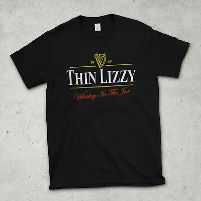 Buy THIN LIZZY Whiskey In The Jar GUINNESS Parody T Shirt - Retro Punk Irish Music • 12.99£