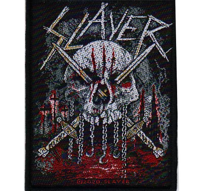 Buy Slayer Skull & Swords Patch Thrash Metal Official Band Merch  • 5.69£