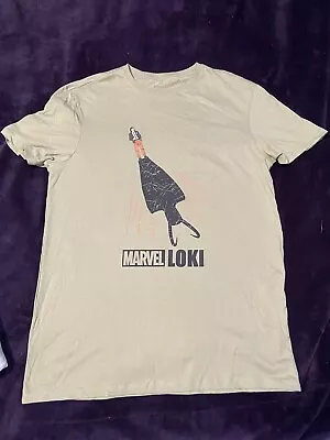 Buy Men’s Loki T-shirt Official Marvel Green M Medium Cotton • 8£