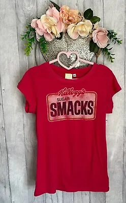 Buy Ladies Vintage Retro T-Shirt Size 10 Size 12 Slogan Kellogg’s Sugar Smacks • 6.50£