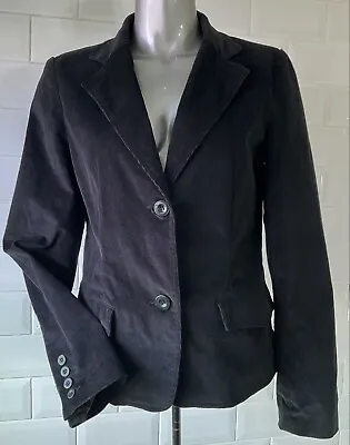 Buy Size 8 Kombi World Black Cotton Velvet Needlecord Jacket Goth Steampunk Whitby • 17£