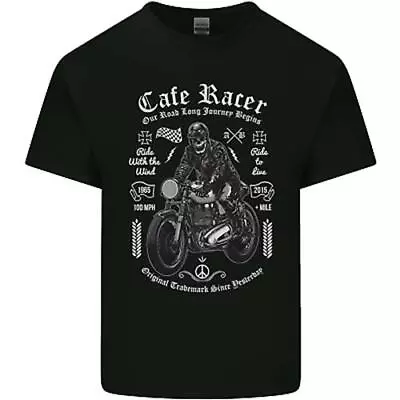 Buy Cafe Racer Motorcycle Motorbike Biker Mens Cotton T-Shirt Tee Top • 8.75£
