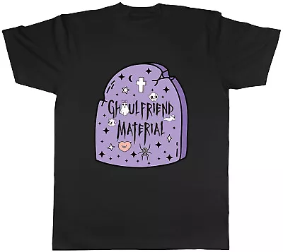 Buy Funny Halloween Mens T-Shirt Ghoulfriend Material Grave Unisex Tee Gift • 8.99£