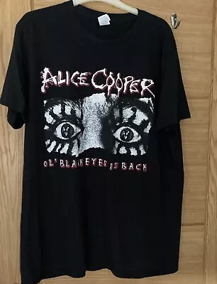 Buy Alice Cooper Ol’ Black Eyes Is Back 2019 Tour T Shirt Large Vgc • 22£