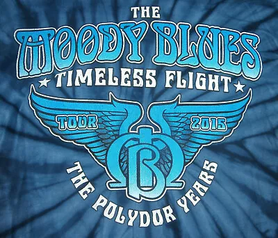 Buy MOODY BLUES Timeless Flight UK TOUR 2015 OFFICIAL T-Shirt PROG ROCK Psych WINGS • 12.99£