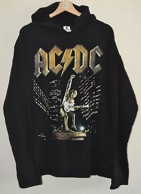 Buy Retro Mens AC/DC Stiff Upper Lip Alien Black Hoodie Sweatshirt Size XL • 28.50£