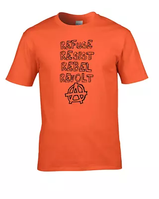 Buy Refuse,Resist,Rebel,Revolt- Protest Design Men's T-Shirt • 14.95£