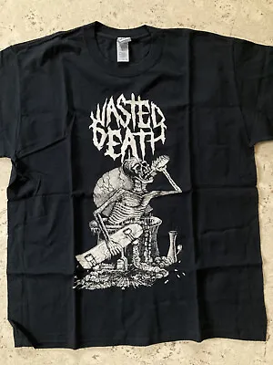Buy Wasted Death T Shirt Punk, Extreme Noise Terror, Converge, Melvins • 5.70£