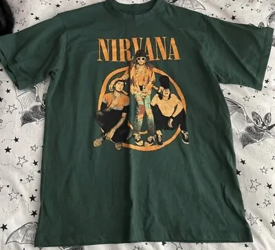 Buy Nirvana T Shirt Grunge Rock Band Merch Tee Size Medium Kurt Cobain Dave Grohl • 17.50£