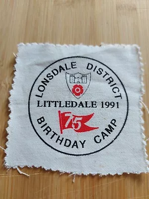 Buy UK Scouting Lonsdale District Birthday Camp Littledale 1991 • 2£