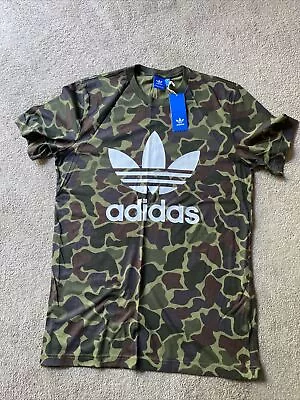 Buy Adidas Originals Camouflage Camo T Shirt Size Medium New With Tags • 29.95£