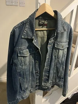 Buy Men’s Blue Denim Jacket Large • 10£