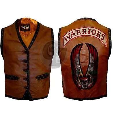 Buy The Warriors Movie Stylish Vest Leather Jacket Bike Riders Halloween Costume New • 73£