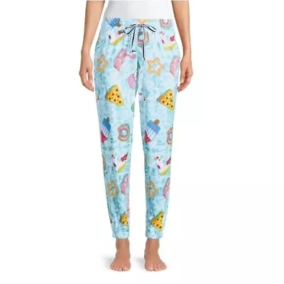 Buy Briefly Stated Pool Summer Beach Rose' Theme Pajama Pants Pjs Joggers Sz L 12 14 • 12.77£