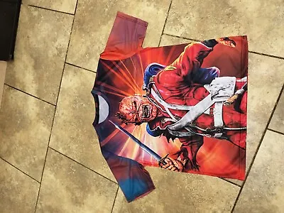 Buy Iron Maiden Eddie The Trooper  3D Full Print Men's T Shirt B - New UK L • 18.50£