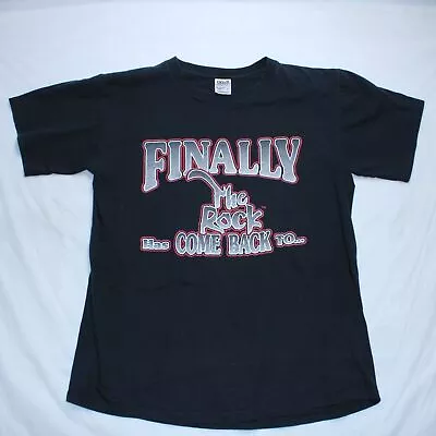 Buy Vintage WWF The Rock T Shirt Mens Large Black 1999 Wrestling Washington DC • 64.99£