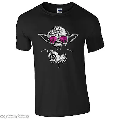 Buy DJ Yoda Jedi Master T-Shirt - Star Wars Music Hip Hop Party Disco Kids Mens Top • 11.94£