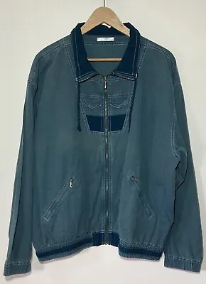 Buy Vintage Men's St Michael M&S Green Bomber Thin Jacket Oversized Size XL 44- 46” • 21.49£