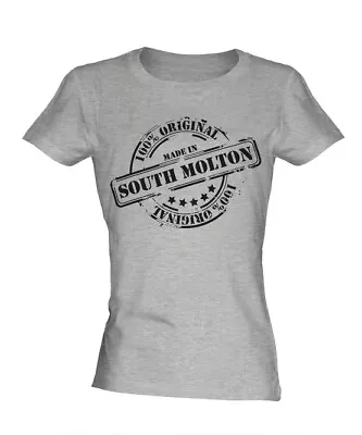 Buy Made In South Molton Ladies T-shirt Gift Christmas Birthday 18th 30th 40th 50th • 16£