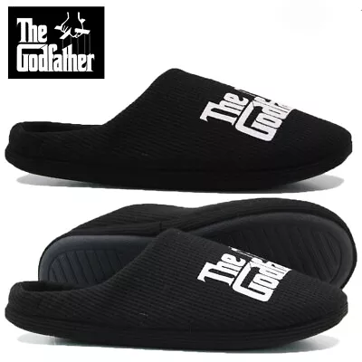 Buy Mens The Godfather Novelty Slippers Warm Comfort Fleece Lined Winter Mules Size  • 11.95£