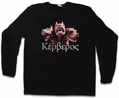 Buy CERBERUS LONG SLEEVE T-SHIRT Dog Hound Of Hades Heracles Twelve Labours • 23.99£