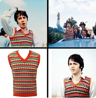 Buy Paul Mccartney Tank Top TankTop Magical Mystery Tour Sweater Vest Jumper Beatles • 29.99£