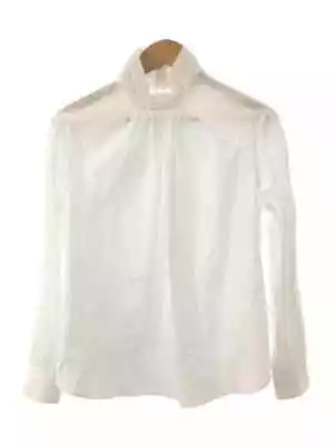 Buy CELINE Long Sleeve Blouse Tops Cotton White 40 • 197.26£