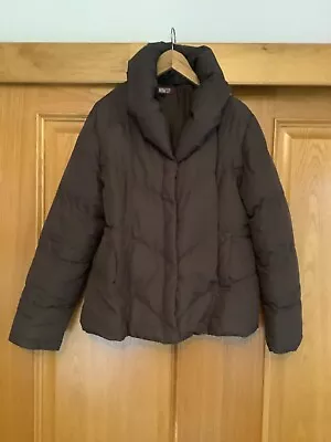 Buy Puffer Jacket, Brown. Made By Denim. Size 16. Used But Good Condition. Very Warm • 4£