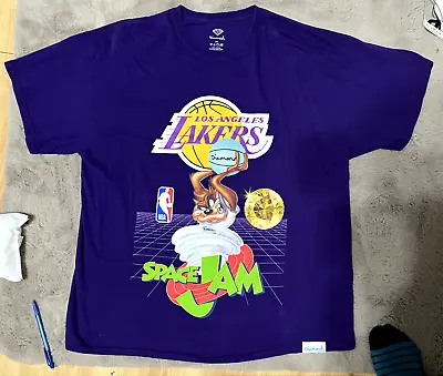 Buy Looney Tunes X LA Lakers X Diamond Supply Co Tazmanian Devil T-Shirt Space Jam • 45.99£