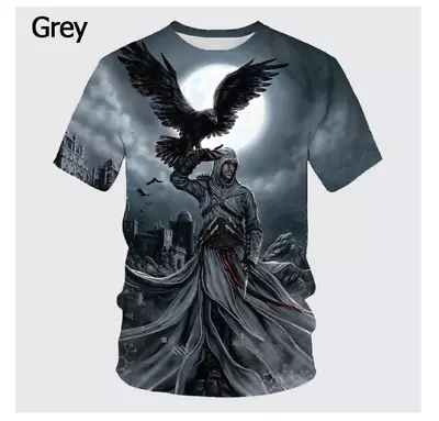 Buy Game Assassin's Creed Casual Women Men T-Shirt 3D Print Short Sleeve Tee Tops • 14.88£