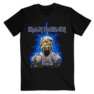 Buy Officially Licensed Iron Maiden Powerslave Mummy Mens Black T Shirt Iron Maiden • 14.50£