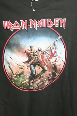 Buy Vintage 2006 IRON MAIDEN EDDIE The Trooper BRITISH FLAG Size XL Hanes T-Shirt • 16.09£