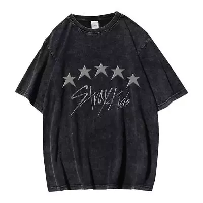 Buy Kpop Stray Kids T-shirt 5-star Tshirt Washed Cotton Tee • 15.50£