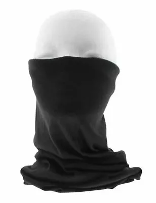 Buy Unisex Plain Black Snood Neck Face Covering Breathable Reuseable Washable New • 3.99£